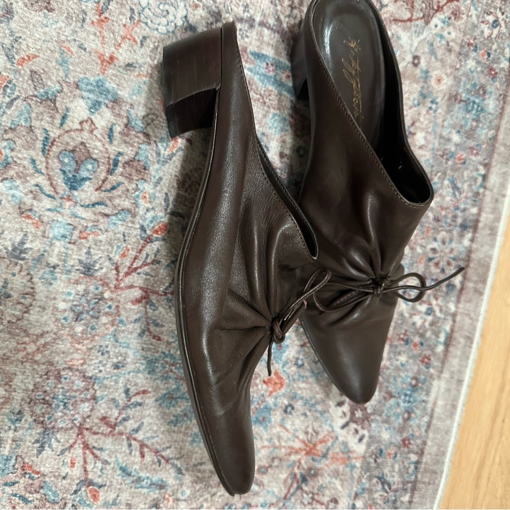Arteffects Elegant Brown Soft Leather Mules - Picture 4 of 5
